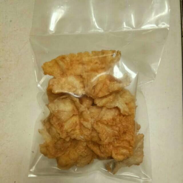 

HUPIO MINI/KERUPUK PERUT IKAN KERING 60GR