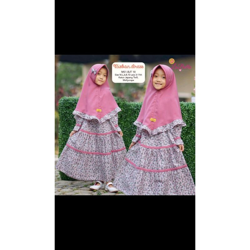 gamis anak katun muslimah