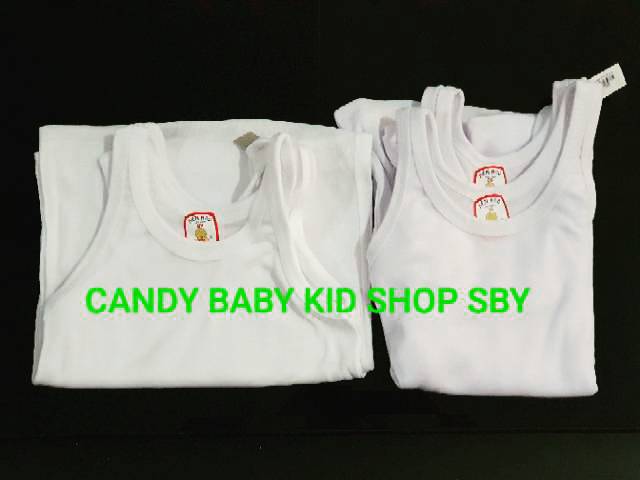 Singlet Bayi Anak Hao Hen Size 30 32 Putih Warna Murah Halus Lembut SNI