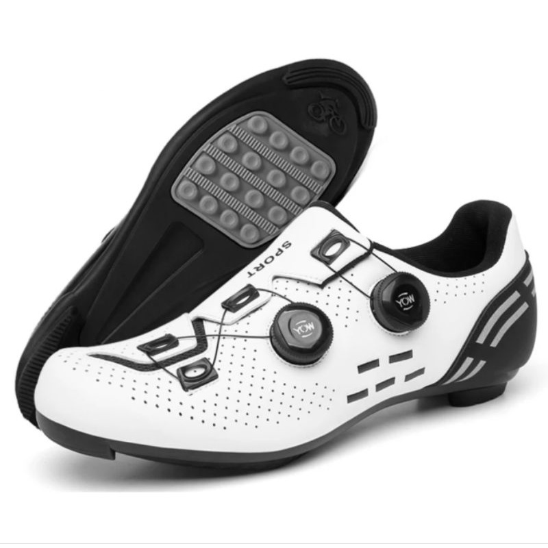 Sepatu Sepeda NON Cleat BOA Cycling Shoes Sepatu Gowes White