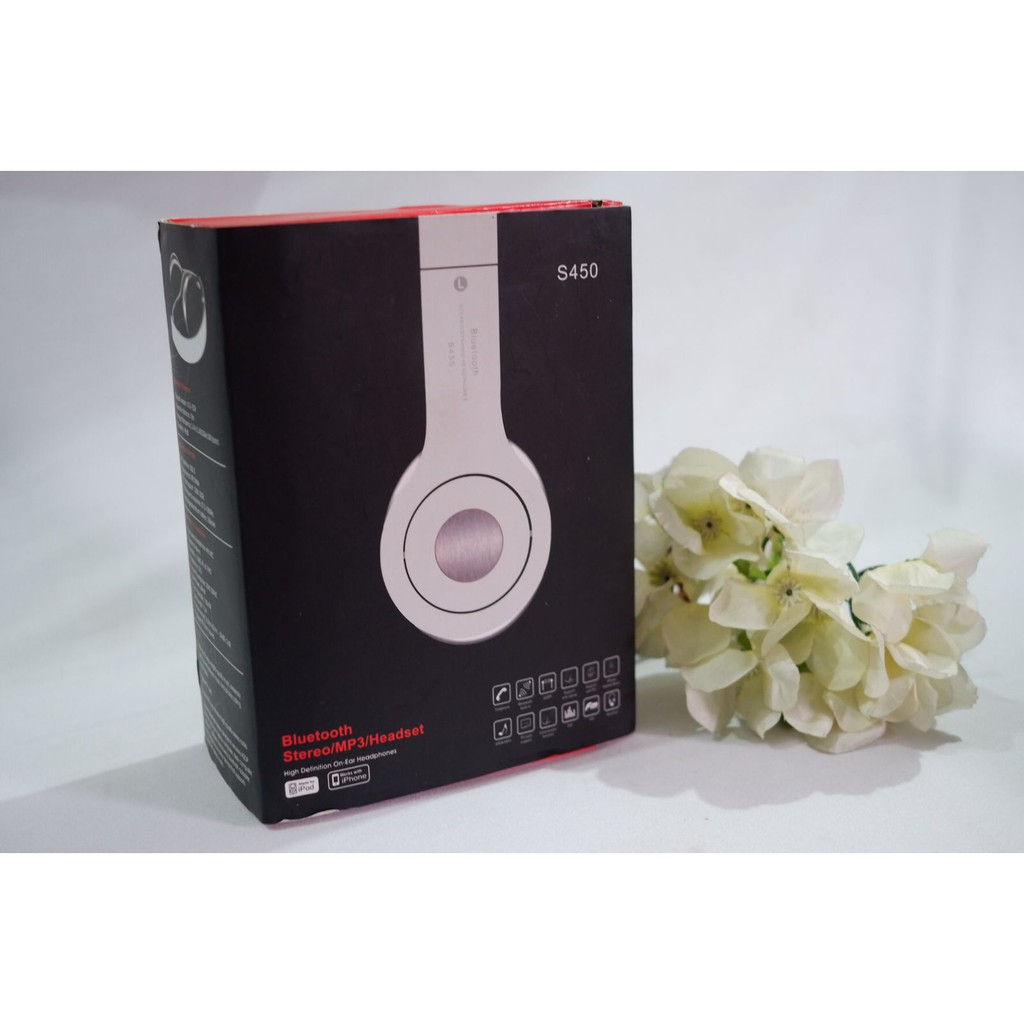 HEADPHONE/HEADSET/WIRELESS/BLUETOOTH S450/MURAH