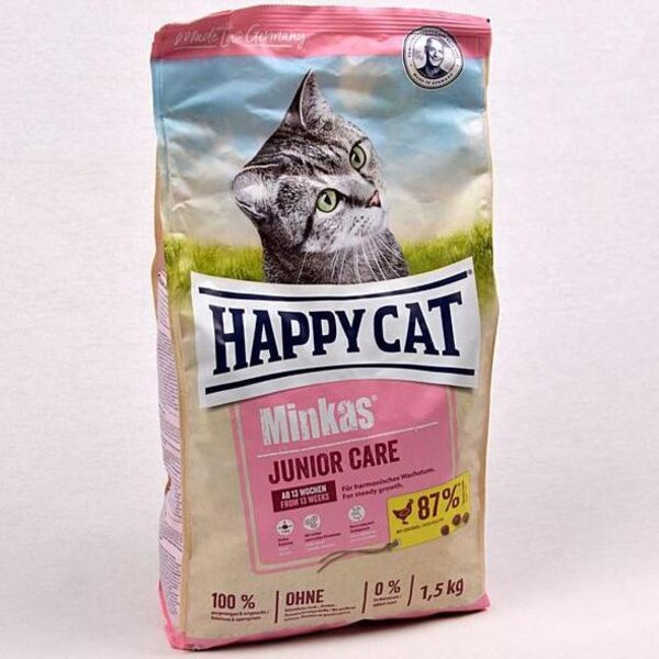 Happy Cat Minkas Junior Care 1.5kg 1.5 kg Makanan Anak Kucing Happycat