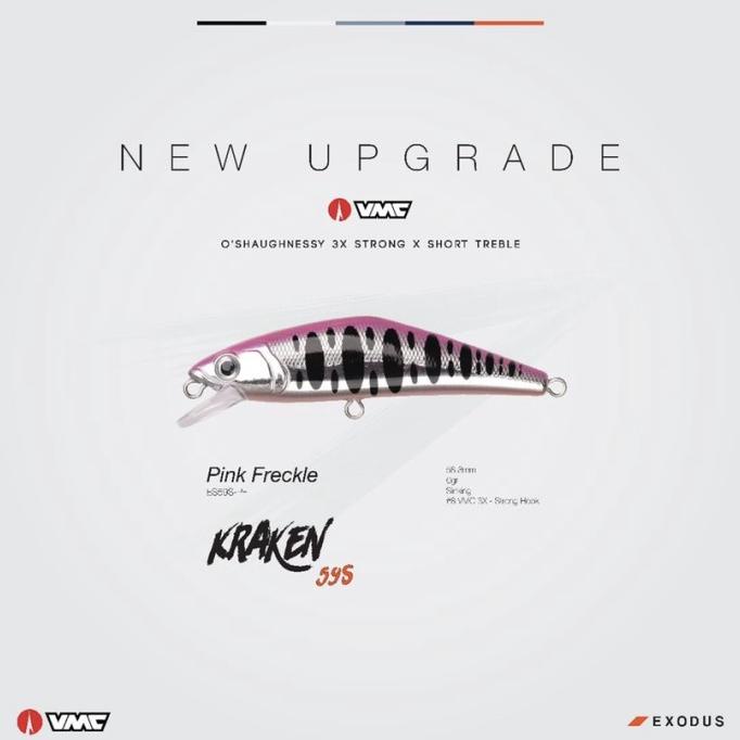 Exodus Kraken lure Ultralight fishing - Pink Freckle