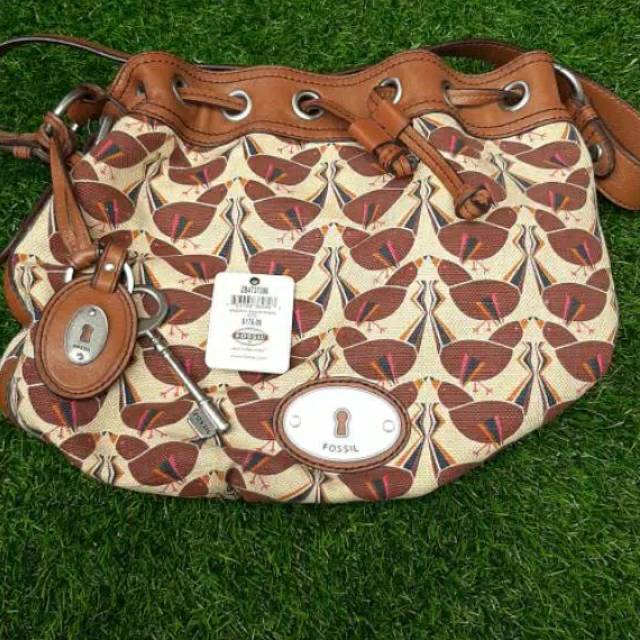 Murah Tas Fossil Maddox Bird Drawstring second bekas