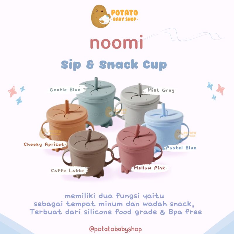 Noomi Sip &amp; Snack Cup - Gelas Minum Anak