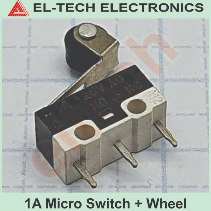 1A Micro Limit Switch Small Kecil With Wheel Dengan Roda elt3ch dijamin