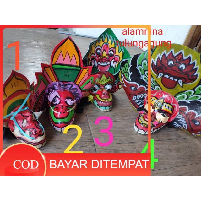 barongan devil anak kecil sd murah lucu dari spon bali blora cod Barongan caplokan anak anak spon