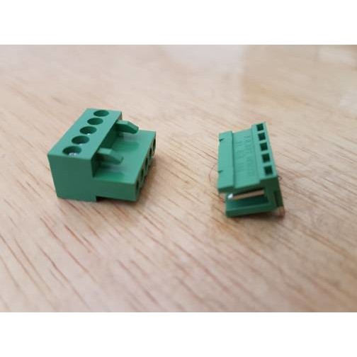 konektor green HT3.96mm 5p tekuk L terminal block connector pair 3.96mm 3.96 mm blok right angle