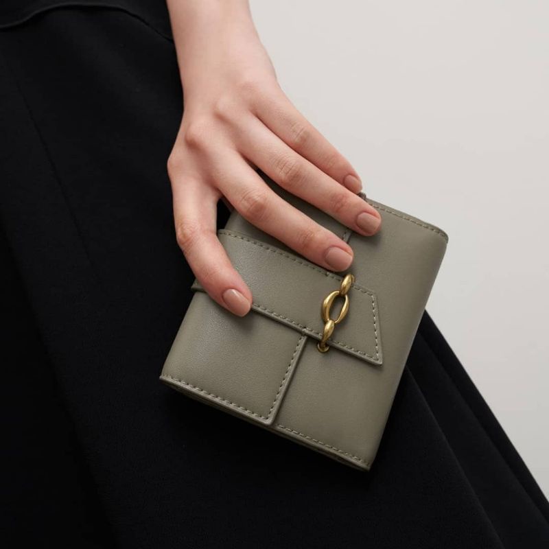 12.12 SALE | CK Poppy Belt Buckle Strap Short Wallet