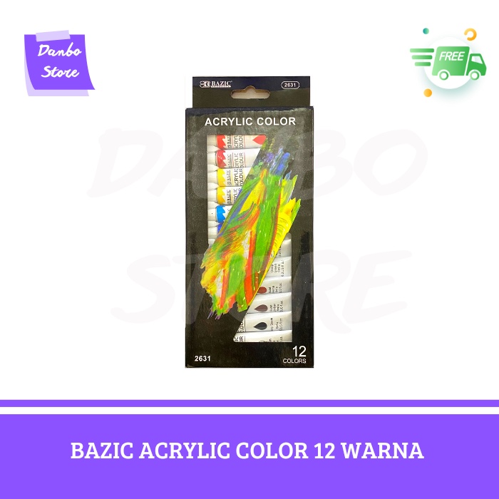 

CAT AKRILIK BAZIC ACRYLIC COLOR 12 WARNA