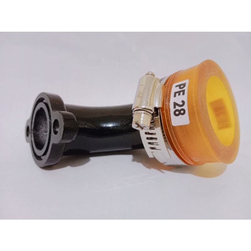Manifold Manipul Manipol Intake Putar Leher Angsa Carbu PE 28 Bebek Matic
