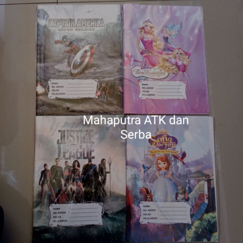 

Sampul Buku kwarto Lucu ISI 20 / 10 LEMBAR sampul Buku Murah berGambar