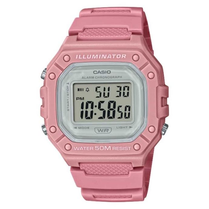CASIO ORIGINAL W-218HC-4A W 218HC 4A 218 HC W218 JAM WANITA LA