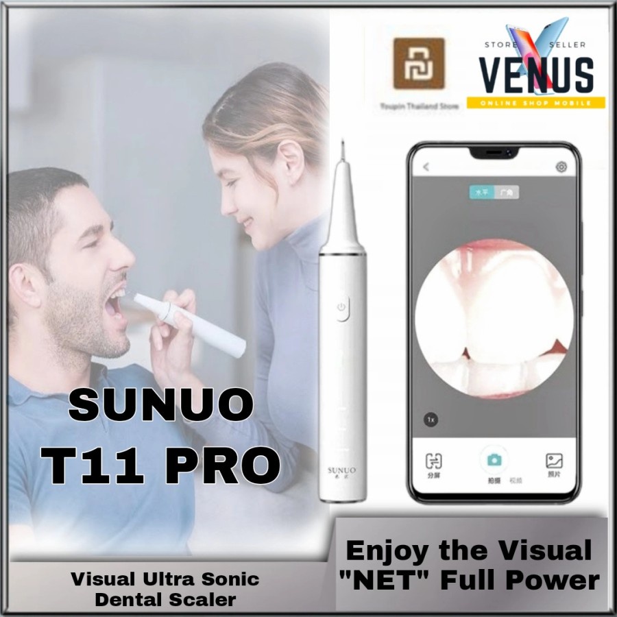 SUNUO T11 Pro Visual Electric Dental Scaler Teeth Cleaner HD endoscope