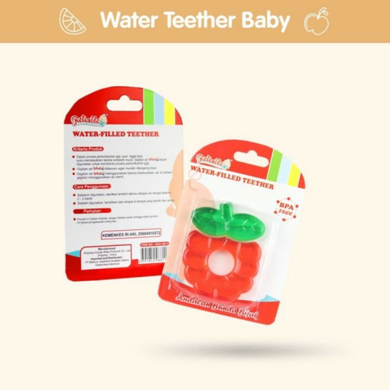 Reliable water filled teether. RAC8811 mainan gigit gigitan bayi baby anak murah