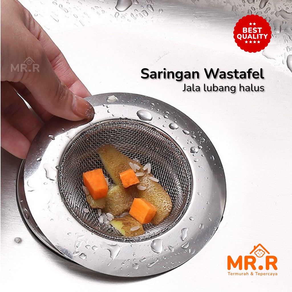 Saringan Wastafel Cuci Piring Stainless Jala Saringan Afur Bak Cuci Gelas Sink Strainer Filter Air