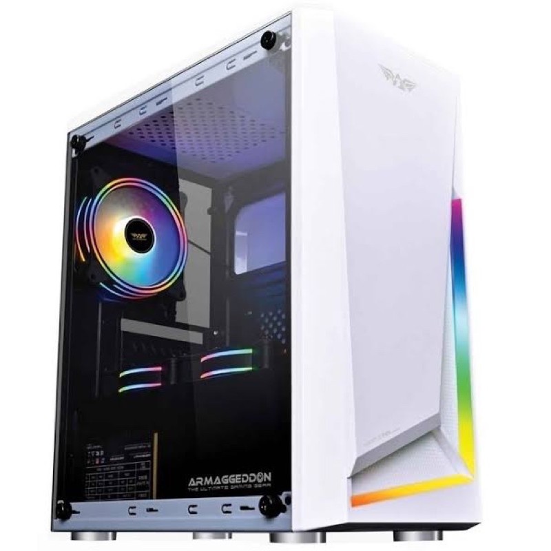 PC RAKITAN GAMING RYZEN 5 3400G WITH LED GAMING SIAP MABAR GANN