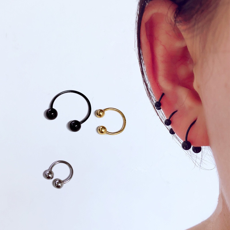We Flower 1 Pasang Anting Tusuk Sterling Silver 925 Desain Bola Kecil Untuk Pria / Wanita