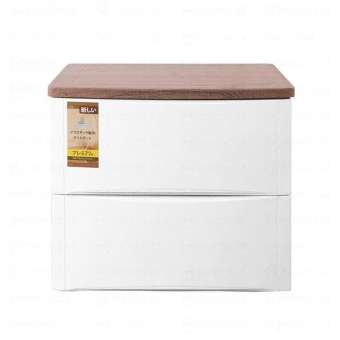 Olymplast ODC 02 M Lemari Laci Drawer Cabinet Modern Plastik Susun 2 Tingkat Tempat Penyimpanan Kabi