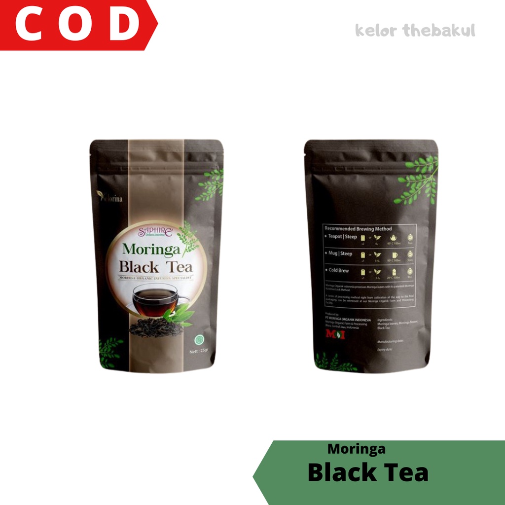 

READY STOK SHAPIRE MORINGA BLACK TEA - MINUMAN TEH KELOR BERKUALITAS