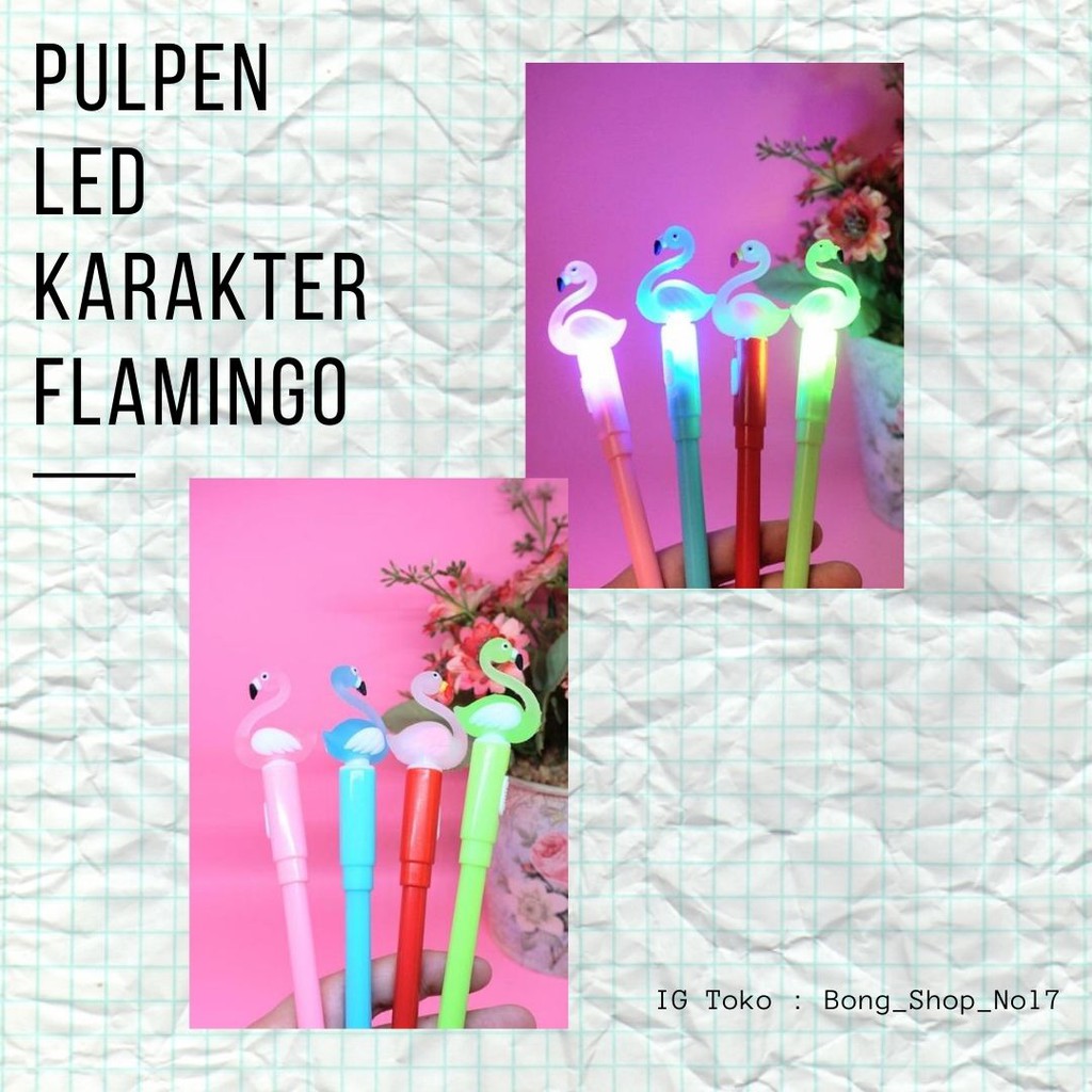 

Pulpen LED Unik Karakter Flamingo|Pen LED Flamingo|Pulpen Bisa Nyalah