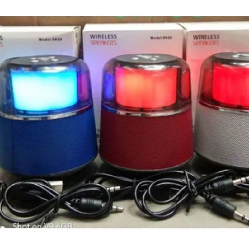 RY - Speaker Bluetooth SK 50 + LED High Quality / Speaker Aktif SK 50 + LED