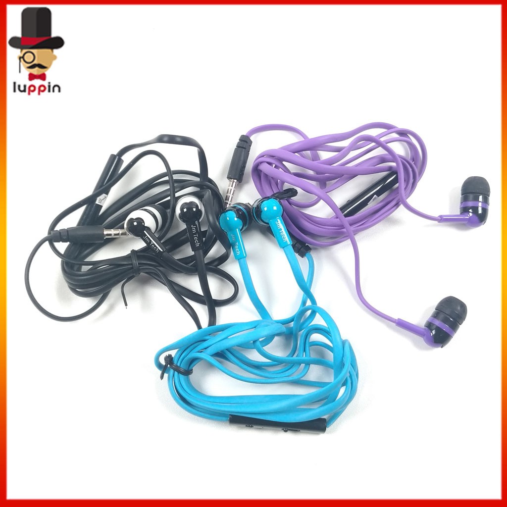 JM TECH HEADSET COLOURFULL HANDSFREE EARPHONE FOR SMARTPHONE