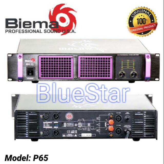 Power Biema P65 Amplifier 2 X 1000 Watt P 65