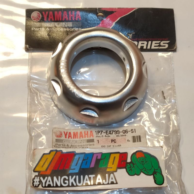 end cup nouvo Z original thailand corong knalpot nouvo Z original yamaha thailand silver