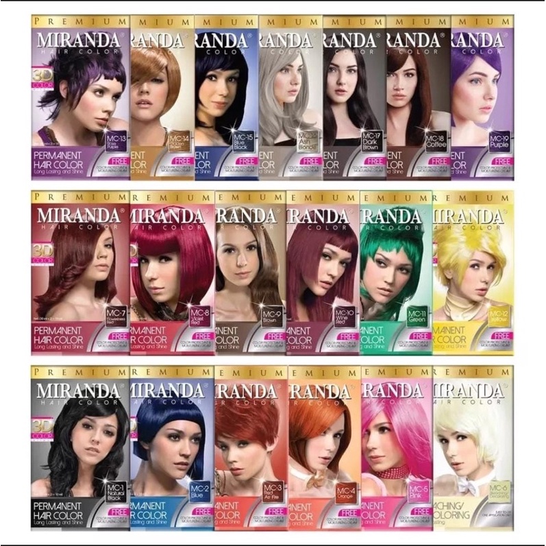 MIRANDA HAIR COLOR SERIES/perwarna rambut permanen