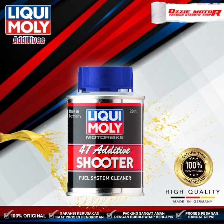 LIQUI MOLY MOTORBIKE 4T ADD SHOOTER 80ML FUEL SYSTEM CLEANER ADDITIVE