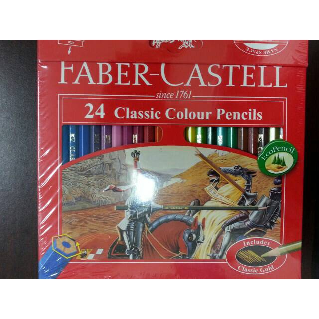 

WARNAPENSIL- PENSIL 24 WARNA CLASSIC FABER CASTELL -PENSIL WARNA