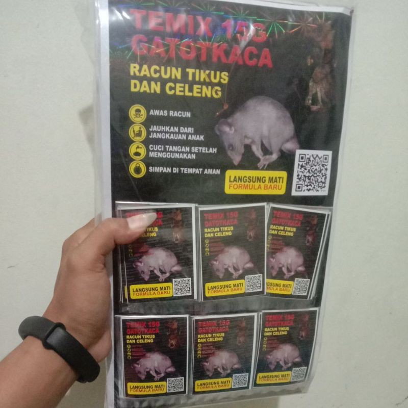 Temix Themix renteng isi 24pcs per renteng racun tikus dan celeng