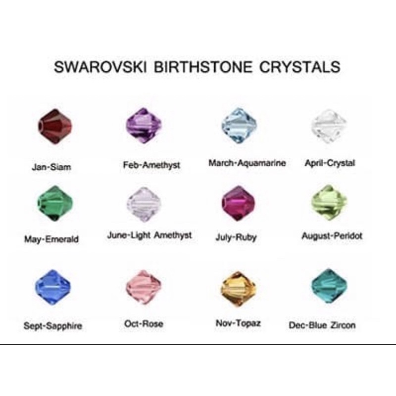 CRYSTAL SWAROVSKI ORIGINAL BEAD 5328 4 mm 12 pcs