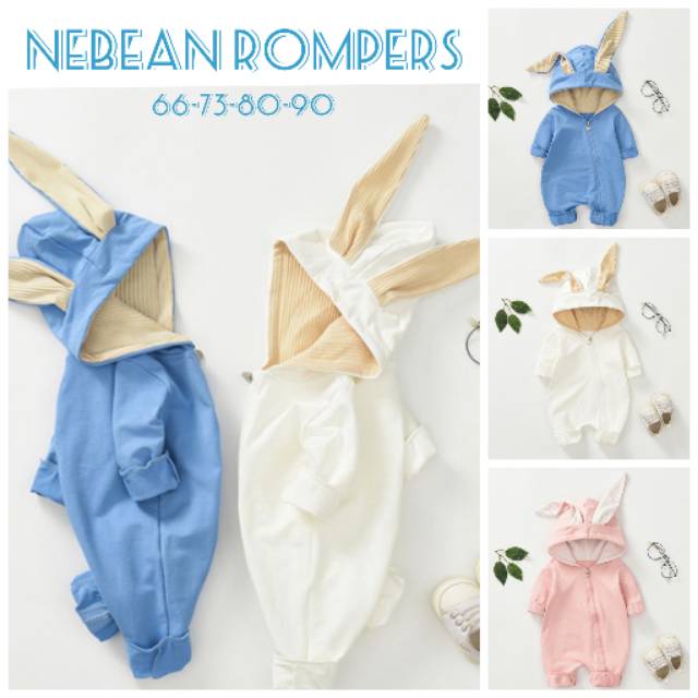 Nebean Bunny Rompers/Romper Bayi/Baju Bayi Kelinci