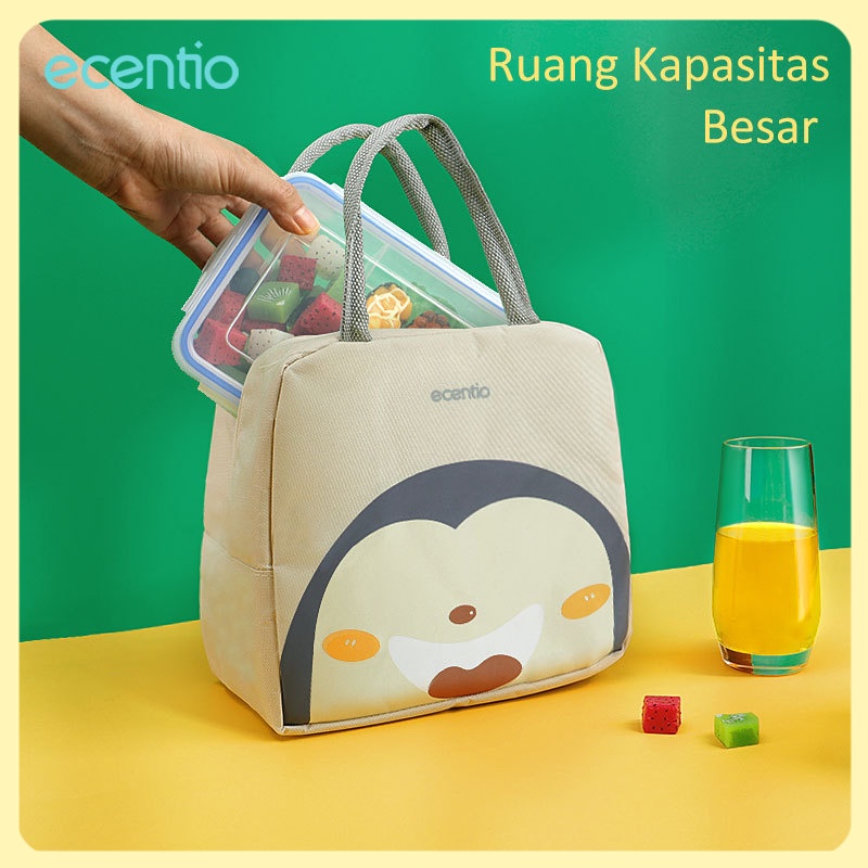 ecentio lunch box set 850ml/400ml Mangkuk sup set/kotak makan set/lunch bag set /free Sendok&amp;sumpit&amp;garpu