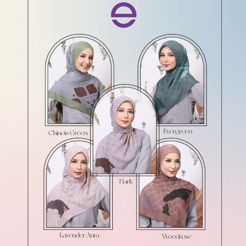 ETHICA HIJAB VOAL MOTIF 004 - HIJAB SEGIEMPAT MURAH