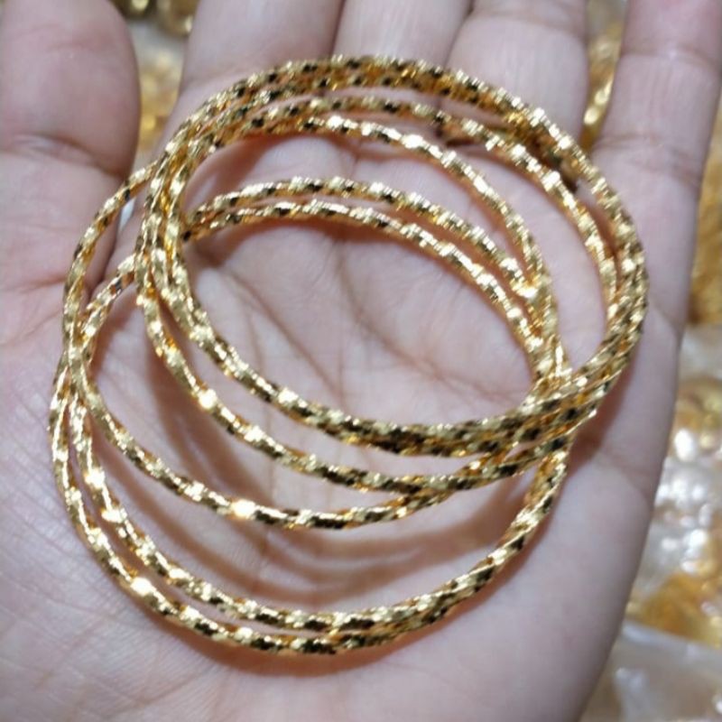 Gelang kroncong anak isi 6 pcs usia 1 - 3 tahun