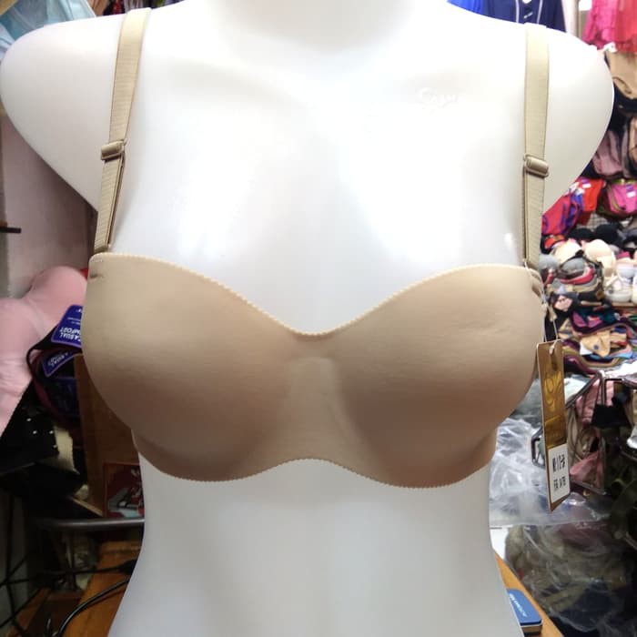 Tally Natural Bra Setengah Cup Model Polos Seamless Bra Kawat Busa