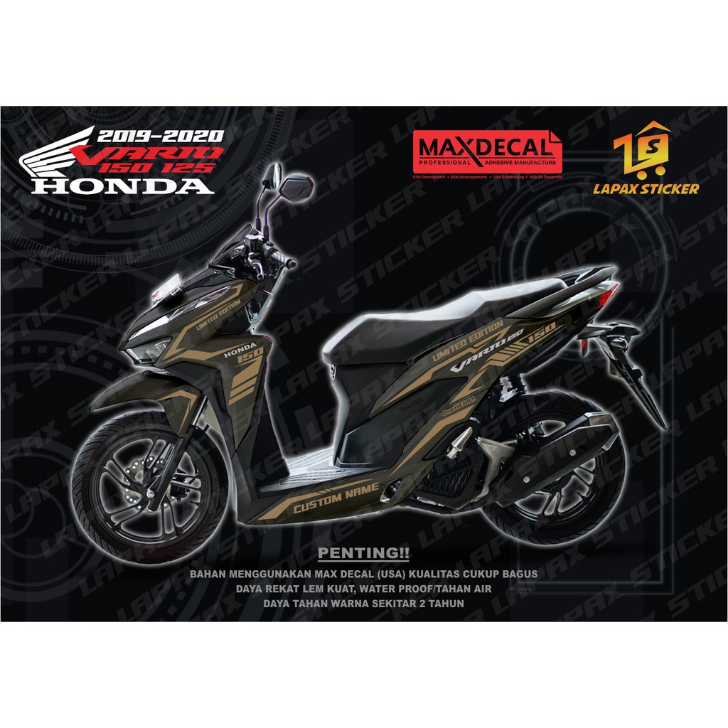 Sticker Vario fi New Striping Cutting Stiker Honda Vario 150 125