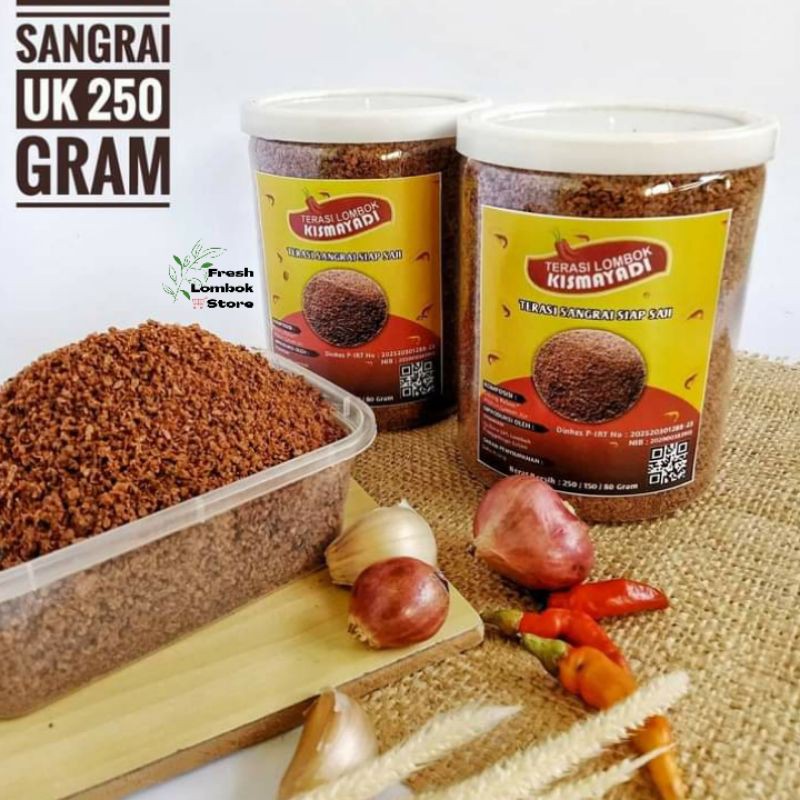 Terasi Bubuk Sangrai Rebon 250gr Khas Lombok Oleh-oleh Lombok Enak