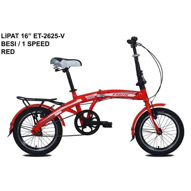  Sepeda  Lipat Exotic  2625 V 1speed 16inch Shopee Indonesia