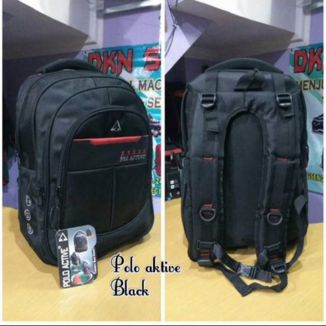 Tas Ransel Polo Aktif Wanita/ Pria Cocok Untuk Kerja,Sekolah Dan Berpergian