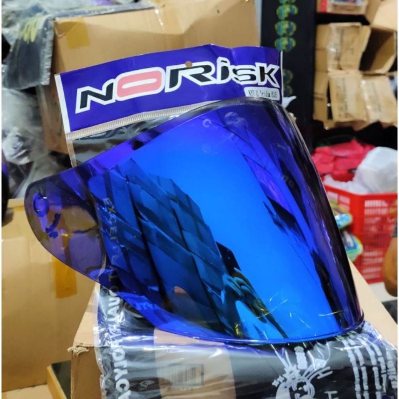 flat visor iridium Cristal Blue Red Silver gold Hitam  Bening venom KYT Kyoto Victoria ink dinamyc NORIS PNP kyoto  tanpa ganti rachet