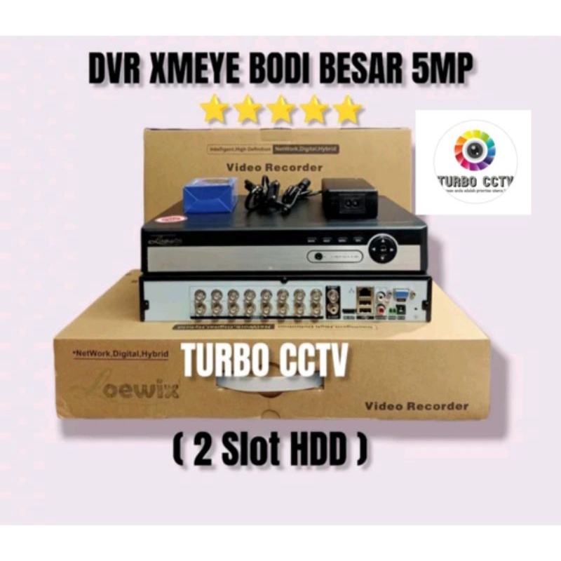 DVR 16 CHANNEL 5BRID/FIVE IN ONE XMEYE CLOUD 5MP LOEWIX