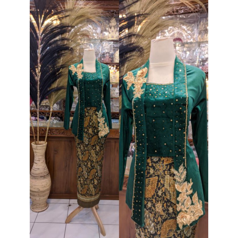 Kebaya Atasan Kutubaru Kebaya Bludru Kutubaru Domas/ibu besan/wisuda/prewedding/kondangan/karnaval/dll