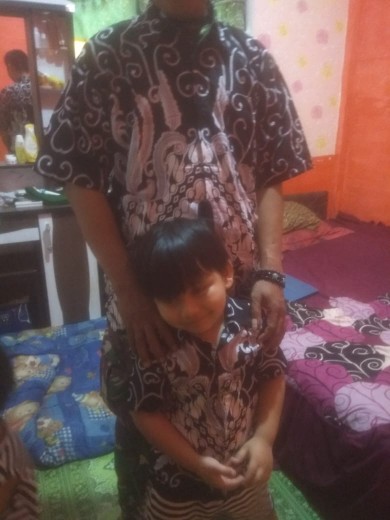 Batik Couple Keluarga Sania Ruffle Ori Ndoro Jowi Dnt Ulir Putih