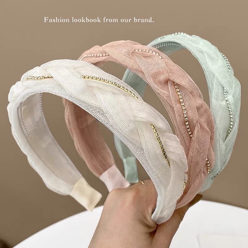 Bando-102/bandana Bendo FASHION/Premium Bandana Simpul Twist Elastis Ala Korea Untuk Wanita