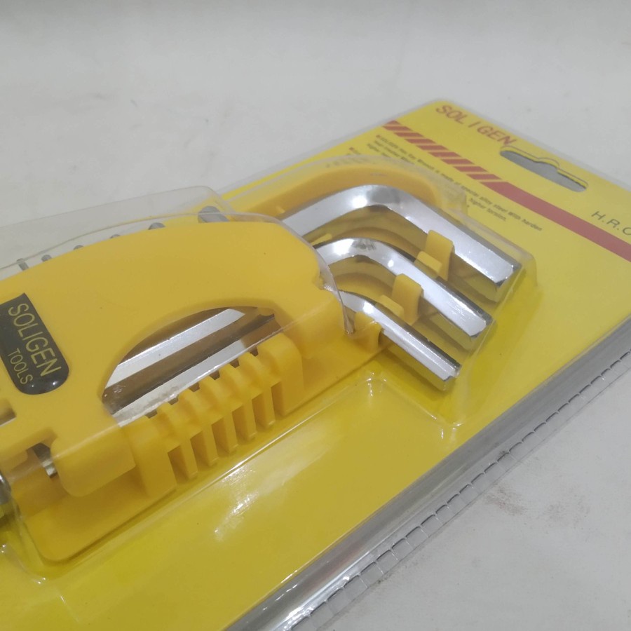 Kunci L Set Hexagon Hex Key Premium Soligen 9pcs