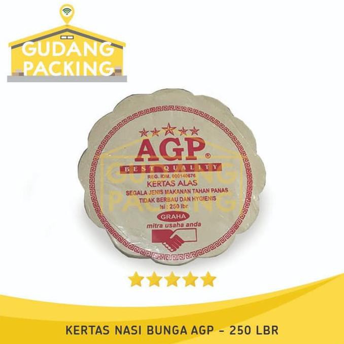 

85696K97K-Sale-Terlaris-A Kertas Alas Nasi Bunga Merk Agp Isi 250 Lembar